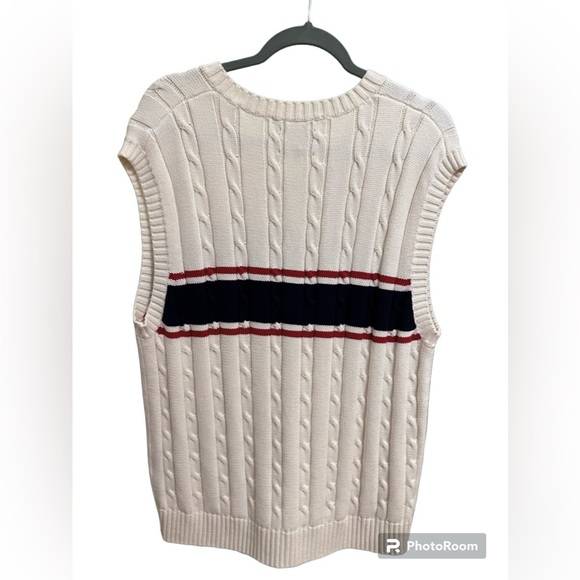 TOMMY HILFIGER vintage vest, white+blue+red - Picture 2 of 2